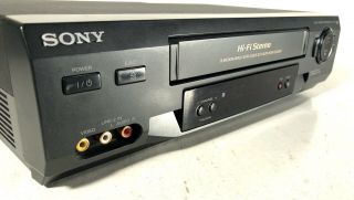 Sony SLV - N51 Hi - Fi 4 Head Video Cassette Recorder VHS VCR W/Remote 3