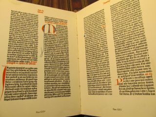 1940 Pages From The Gutenberg Bible Of 42 Lines Folio Facsimile 25 Plates Old Bk