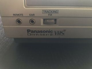 VINTAGE Panasonic Omnivision VI Portable Video Cassette VHS Recorder 4