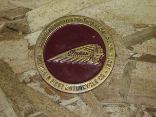 Vintage Indian Motorcycle Pride Collectible Coin 2.  5 " Diameter