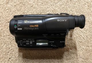 Sony Handycam Ccd - Tr400 Hi8 Video Camera Recorder Camcorder Vintage