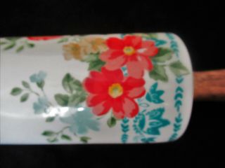 Pioneer Woman Ceramic Rolling Pin Vintage Floral 5