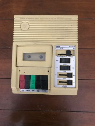 Nos National Library Of Congress Cassette Tape Player For The Blind C - 1