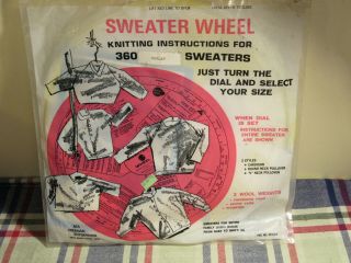 Vintage Raglan Sweater Wheel Knitting Tool