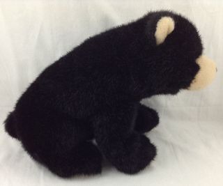 Vtg 2002 Plush Black Bear Realistic Ty Classic Sitting Stuffed Animal Forest 9 