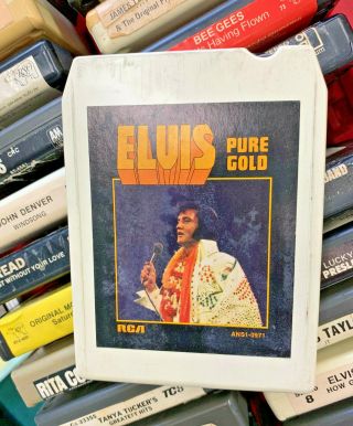 WOW 24 VINTAGE 8 TRACK TAPES & CARRYING CASE \ ELVIS/BEEGEES/EAGLES ETC 5