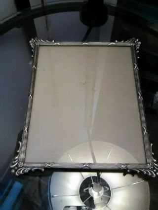 Vtg Pewter Picture Frame Photo Size 5 X 7 Inches