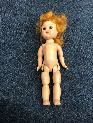 Vtg Vogue Ginny Doll Made In Usa Red Head 8”