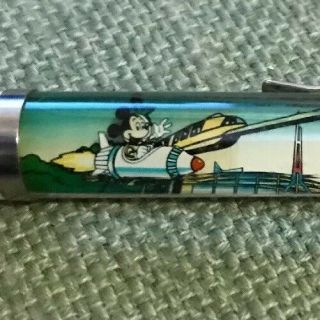 Vintage 80s Floaty Pen Rocket Jet Ride Tomorrowland Disneyland Mickey Mouse