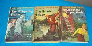 3 Vintage Nancy Drew Mystery Stories 1937 - 1939 The Whispering Statue