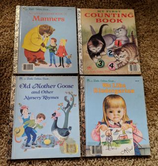 Four Vintage " Little Golden Books "