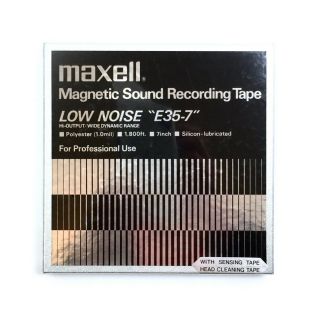 2 Maxell Low Noise E35 - 7 Reel To Reel 7” Tape 1800ft