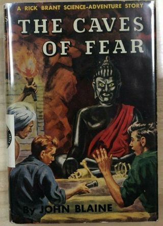 Rick Brant 8 The Caves Of Fear By John Blaine (c) 1951 G&d Hc W/dj