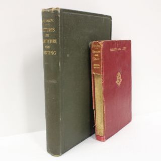 Vintage Set Of 2 Lecture Books By John Ruskin Published By George Allen 940