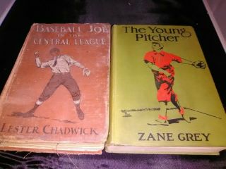 Vintage Turn Of The Century Baseball Novels Zane Grey The Young Pitcher 1911