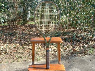 Vintage Prince Woodie Tennis Racquet 4 - 3/8 Ash/Maple/Graphite Inlay 6