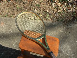 Vintage Prince Woodie Tennis Racquet 4 - 3/8 Ash/Maple/Graphite Inlay 7
