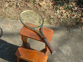 Vintage Prince Woodie Tennis Racquet 4 - 3/8 Ash/Maple/Graphite Inlay 8