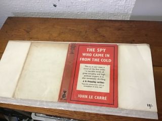 1963 First Edition Dust Jacket Of The Spy Who Came In From The Cold By J.  L.  Carré