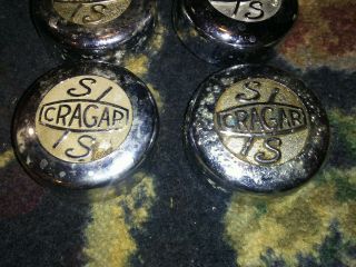 4 Vintage Cragar SS CENTER CAPS For Mag WHEEL HOT RAT ROD Custom 1960 ' s 70 ' s S/S 2