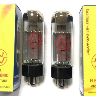 El34 6ca7 El - 34 Jj Matched Pair Vacuum Tubes / Valves