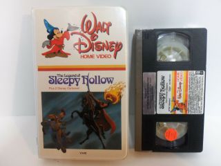 Vintage Walt Disney Orig Legend Of Sleepy Hollow 1st Edition Clamshell Vhs Movie