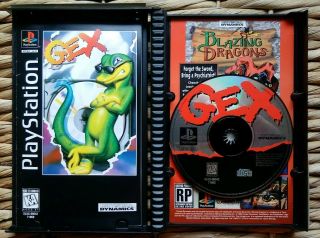 Gex Playstation 1 Ps1 Long Box Complete Cib Psx Psone Vintage