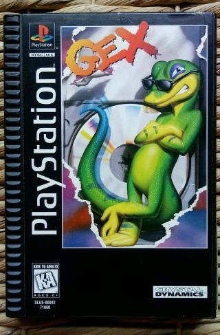Gex PlayStation 1 PS1 Long Box Complete CIB PSX PSOne Vintage 2