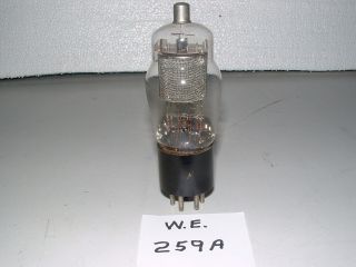 NOS WESTERN ELECTRIC JAN CW - 259A AMPLIFIER TUBE TESTS VERY GOOD ON TV - 7 4