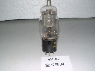 NOS WESTERN ELECTRIC JAN CW - 259A AMPLIFIER TUBE TESTS VERY GOOD ON TV - 7 5