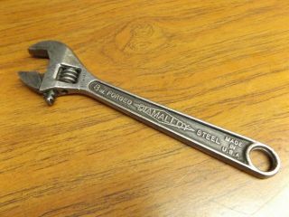 Vintage Diamalloy 8 " Adjustable Wrench (diamond Calk Horseshoe Co. ) Usa 41 - W - 486