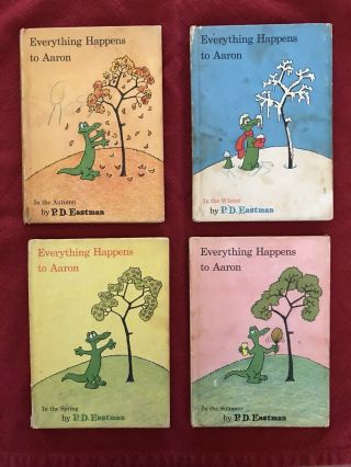 Everything Happens To Aaron Books By P.  D.  Eastman.  Vintage Hardcover.  Full Set