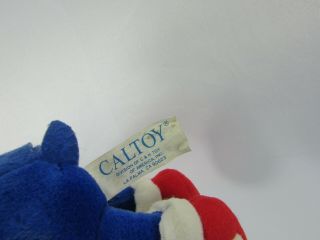 CALTOY Vintage 1993 SEGA Sonic The Hedgehog Stuffed Plush 8” 4