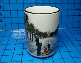 Vtg Walt Disney and Mickey Mouse Mug Cup Main Street USA Magic Kingdom Parks 3