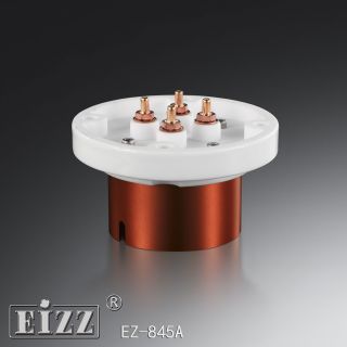 1 X Hifi - End Eizz Ez - 845a Steel Ceramic Tube Socket For 845 805 211 Tube.