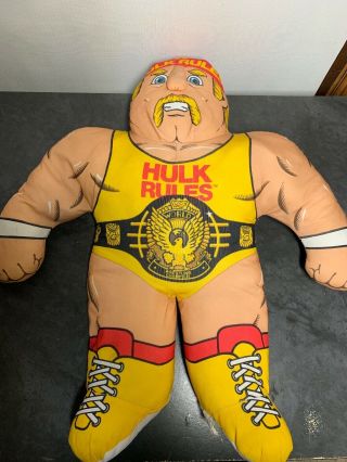 Vintage 1990 Wwf Wwe Hulk Hogan Tonka Wresting Buddies Plush Doll Pillow Plush
