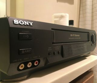 Sony Slv - N50 Vhs Vcr Video Cassette Player Recorder Hi Fi -