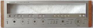 Front Panel For Pioneer Sx - 1050 Stereo Receiver,  With Good Glass