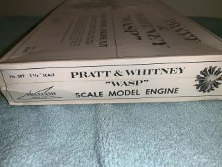 Vintage 1970 Williams Bros.  PRATT & WHITNEY WASP Engine 1/8th Scale Kit,  307 4