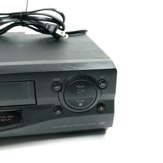 Sony Hi - Fi Stereo VCR VHS Player Model SLV - N55 W/ AV Cables & Blank Tape 4