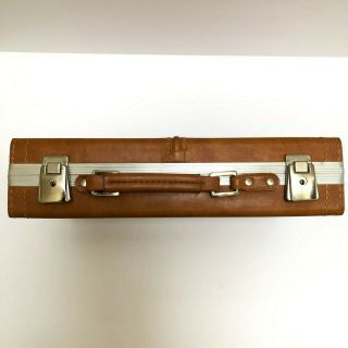 Vintage BMI Faux Leather 30 Cassette Tape Storage Case Holder w/ 2 Keys Carrying 3