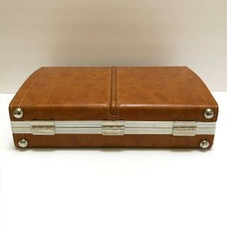 Vintage BMI Faux Leather 30 Cassette Tape Storage Case Holder w/ 2 Keys Carrying 5