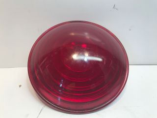 Vintage Corning Glass 6 3/8 " Railroad Lantern ? Lens Red.  For Measure