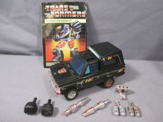 Transformers G1 Trailbreaker 100 Complete Autobot Car Vintage 1984 Hasbro