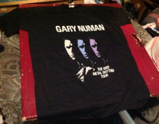 Gary Numan Metal Rhythm Vintage 1980s T Shirt Unworn Single Stitch Xl