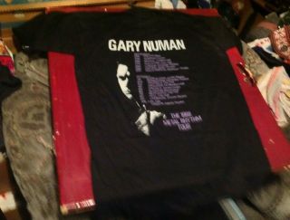Gary Numan Metal Rhythm vintage 1980s T SHIRT UNWORN single stitch XL 2