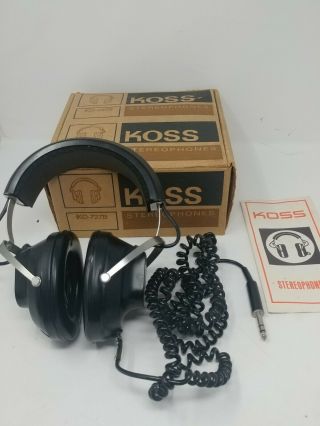 Koss Ko - 727 B Vintage Professional Stereophones Headphones Koss Ms.  (a
