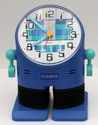 Casio Ac - 100 Robot Action Alarm Clock 1980 