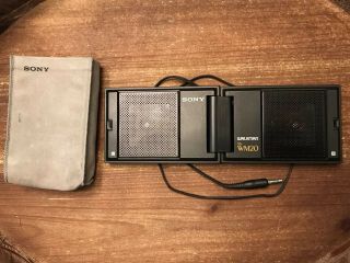 Sony Walkman Ss - Wm20 Folding Speakers Cassette Vintage 1983 Made In Japan