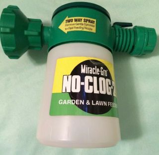 Vintage Miracle Gro No - Clog - 2 Garden & Lawn Feeder Hose Sprayer